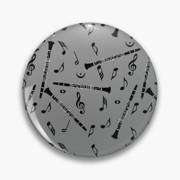 Item preview, Black Clarinet Music Notes  designed and sold by BartholGraphics.