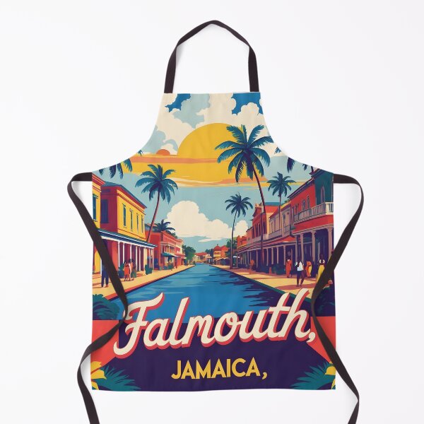 Item preview, Falmouth Jamaica Vintage Travel Tourism designed and sold by TravelersGems.