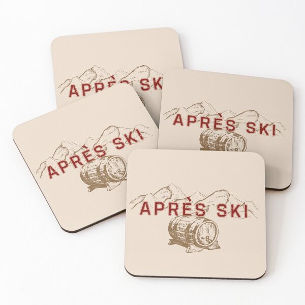 Item preview, Apres Ski Mountains and Whiskey Barrel Graphic designed and sold by Chatty Hiker Tees.