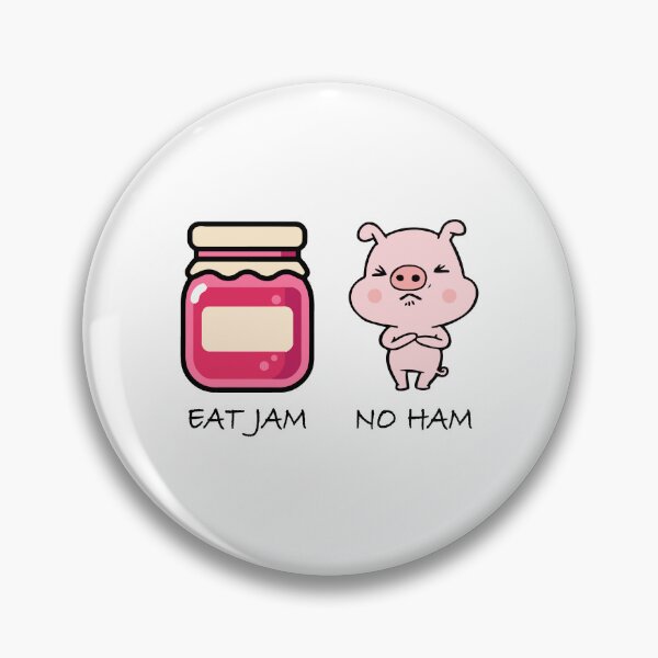 Item preview, Eat Jam No Ham ( Vegan ) Funny Design designed and sold by CoolNames.