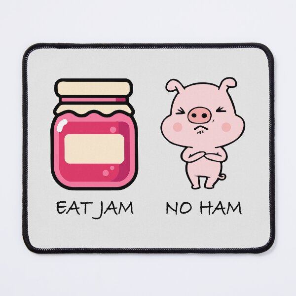 Item preview, Eat Jam No Ham ( Vegan ) Funny Design designed and sold by CoolNames.