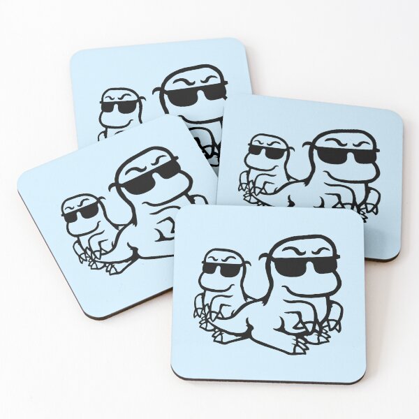 Item preview, 2 Dino Cool Sunglasses Party Team Club Friends designed and sold by shirt-o-mat.