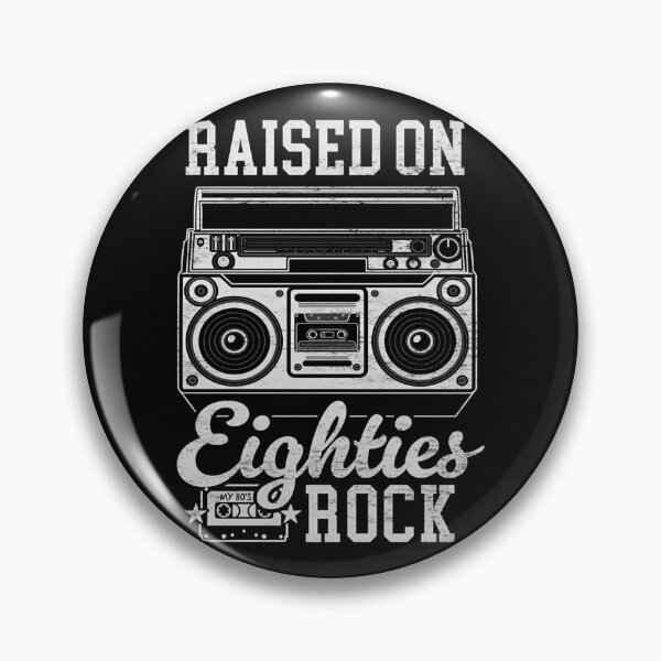 Item preview, Raised On 80'S Rock Funny Vintage Boom Box And Cassette Tape designed and sold by HalQuitzon.