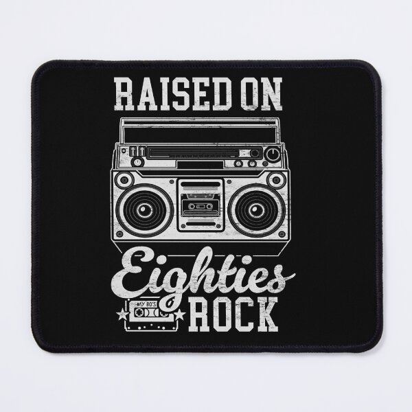 Item preview, Raised On 80'S Rock Funny Vintage Boom Box And Cassette Tape designed and sold by HalQuitzon.