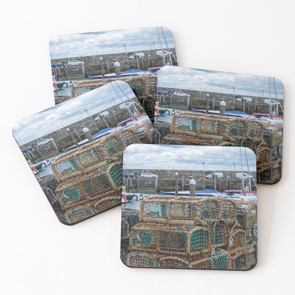 Item preview, Crab and lobster pots on the quayside, Scarborough designed and sold by yackers1.