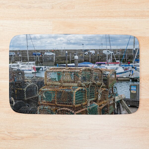 Item preview, Crab and lobster pots on the quayside, Scarborough designed and sold by yackers1.