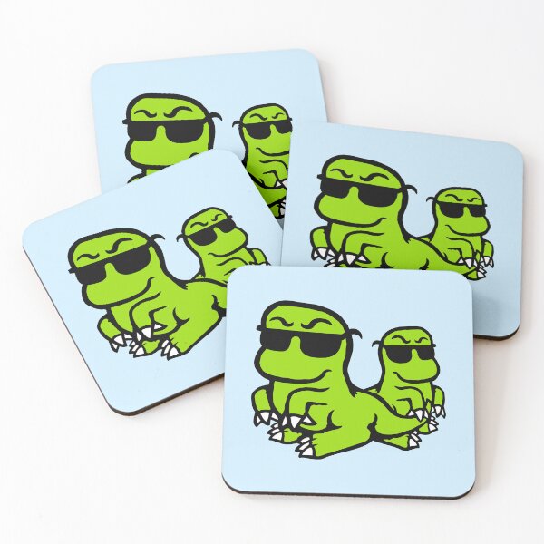 Item preview, 2 Dino Cool Sunglasses Party Team Club Friends designed and sold by shirt-o-mat.
