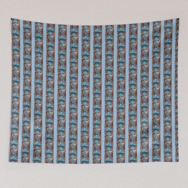 Item preview, Ethereal Beauty with Golden  Blue Face Paint designed and sold by Alan Alexander.