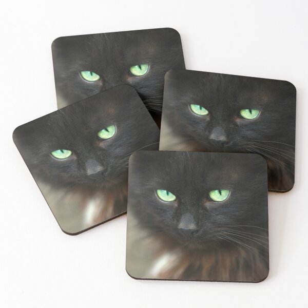 Item preview, Portrait of cute black cat designed and sold by olena2552.