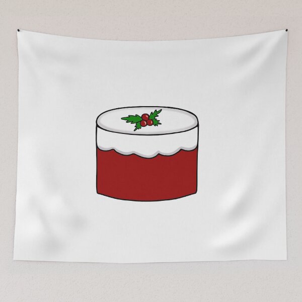 Item preview, Cute Christmas Cake Holiday Baking designed and sold by Sartoris Art.