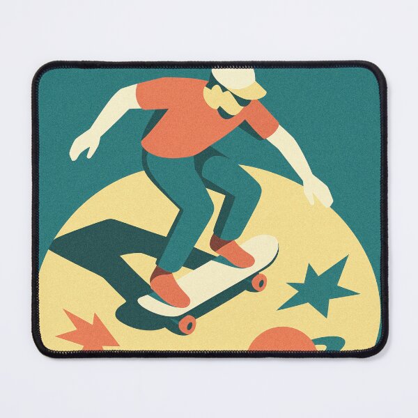 Item preview, Minimalist Skateboard Poster – Cosmic Solar Universe designed and sold by Pink & California.