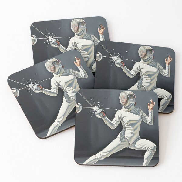 Item preview, LA PARADE DU PENTATHLÈTE (The Pentathlete's Parry) - Original Art Deco Artwork designed and sold by elektronen.