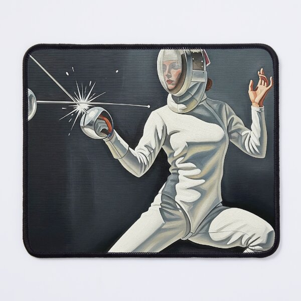 Item preview, LA PARADE DU PENTATHLÈTE (The Pentathlete's Parry) - Original Art Deco Artwork designed and sold by elektronen.