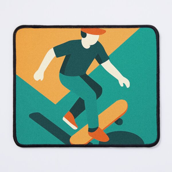 Item preview, Minimalist Skateboard Poster – Bold Geometric Design designed and sold by Pink & California.