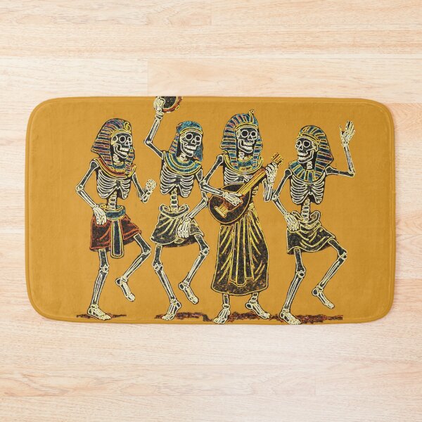 Item preview, Dancing Egyptian Skeleton Band – Vintage Retro Cover Art designed and sold by MythoWorldddd.