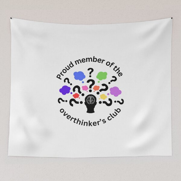 Item preview, Proud member of overthinker's club designed and sold by Rise Collective.