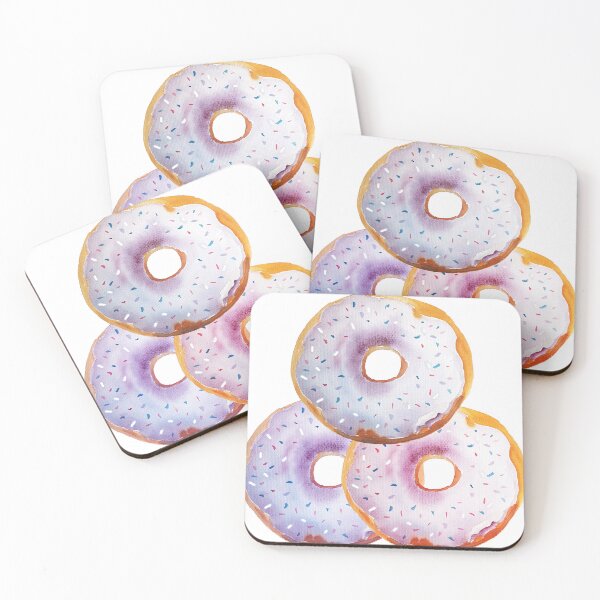 Item preview, Vibrant hues cute donuts designed and sold by kredasart.