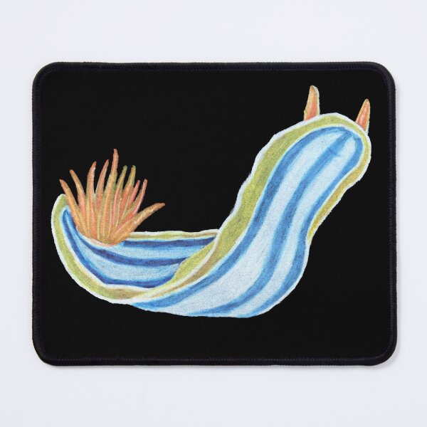 Item preview, Blue Chromodoris sea slug in pencil designed and sold by WolfRaven Creations.