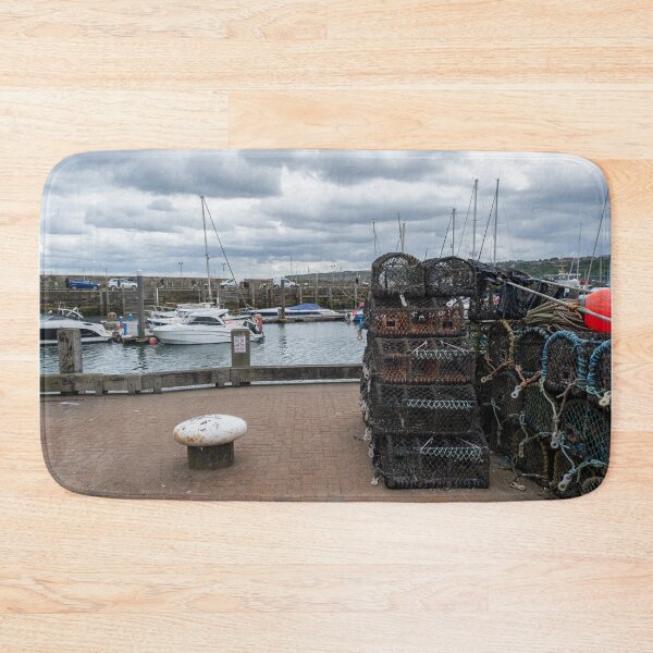Item preview, Crab and lobster pots on the quayside, Scarborough designed and sold by yackers1.
