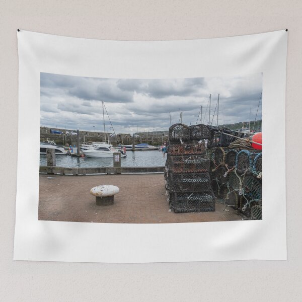 Item preview, Crab and lobster pots on the quayside, Scarborough designed and sold by yackers1.