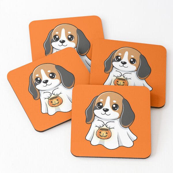 Item preview, Cute Halloween Beagle Ghost designed and sold by Plotwear.