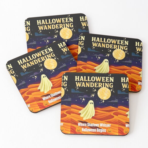 Item preview, Lonely Halloween Ghost Wandering the Dunes designed and sold by SoulArtSara.
