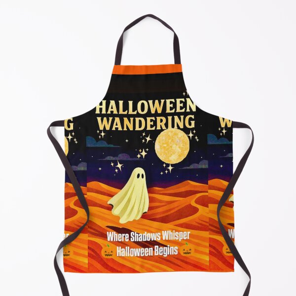 Item preview, Lonely Halloween Ghost Wandering the Dunes designed and sold by SoulArtSara.