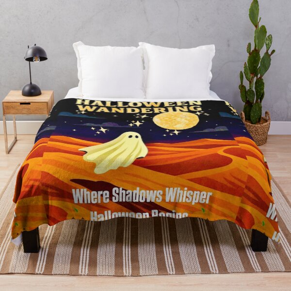 Item preview, Lonely Halloween Ghost Wandering the Dunes designed and sold by SoulArtSara.
