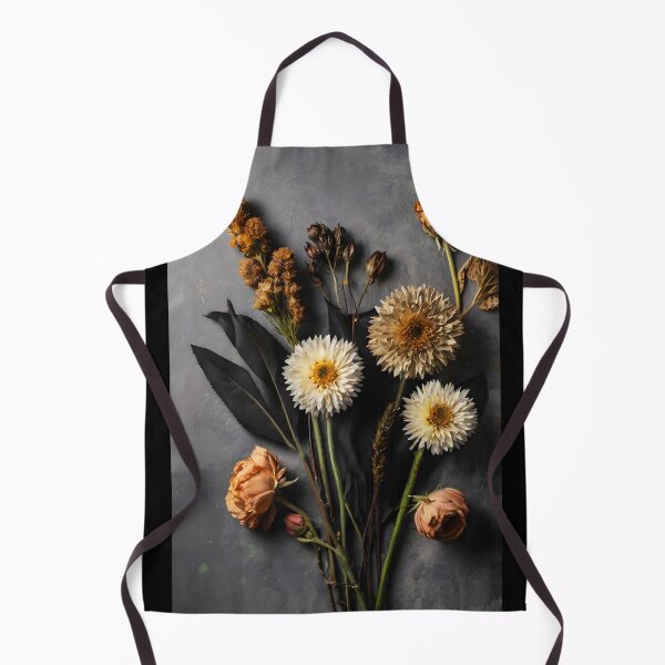 Item preview, Autumn Stillness – Dried Flower Bouquet on Grey designed and sold by EmeraldeaArt.