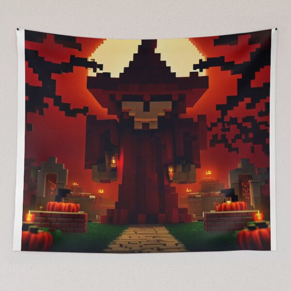 Item preview, HALLOWEEN IN PIXEL LAND - No. 03 - Witch, Pumpkins & Co. designed and sold by darky72.