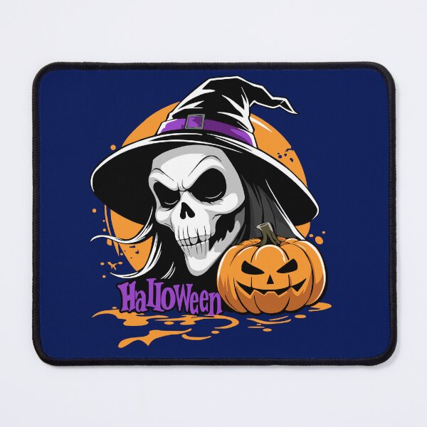 Item preview, Hallowen skull and pumpkin designed and sold by samandale.