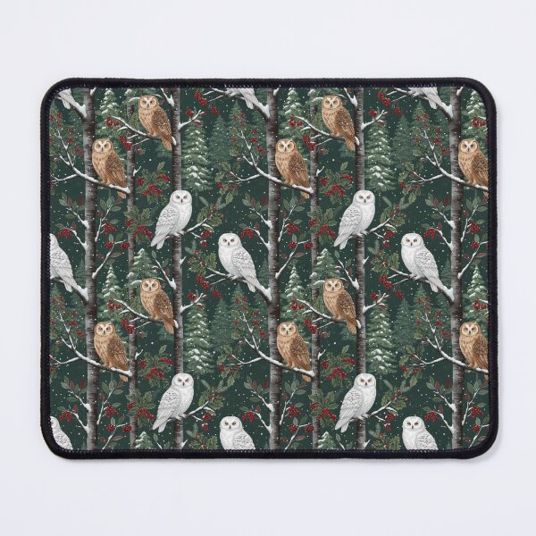 Item preview, Festive Owls in Trees designed and sold by SparkSpiral.