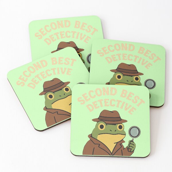 Item preview, Funny Frog Detective – Second Best But Still Iconic 420 designed and sold by Big-Family-Art.