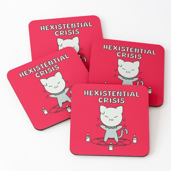 Item preview, Hexistential Crisis Skull Cat designed and sold by Stephanie Hardy.