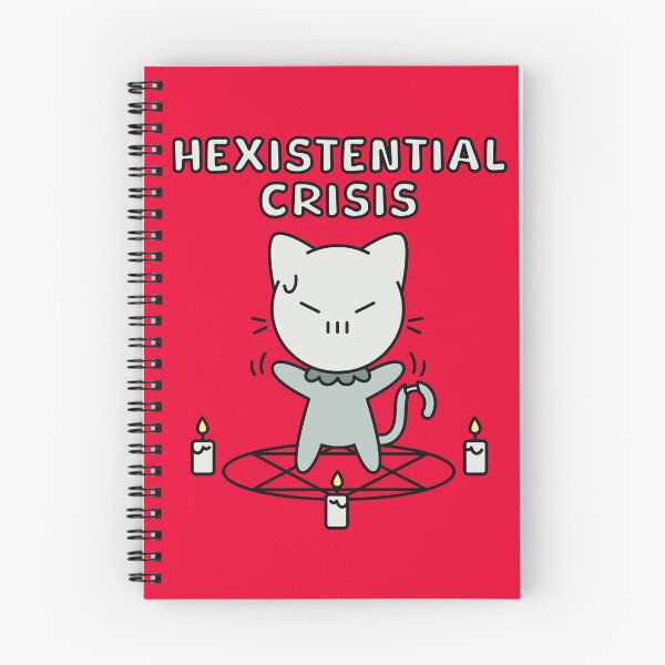 Item preview, Hexistential Crisis Skull Cat designed and sold by Stephanie Hardy.
