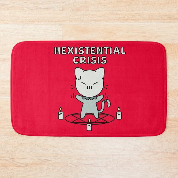 Item preview, Hexistential Crisis Skull Cat designed and sold by Stephanie Hardy.