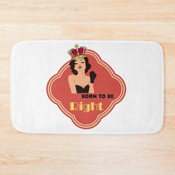 Item preview, Born to Be Right saying with self-confident woman designed and sold by LulitasDreams.