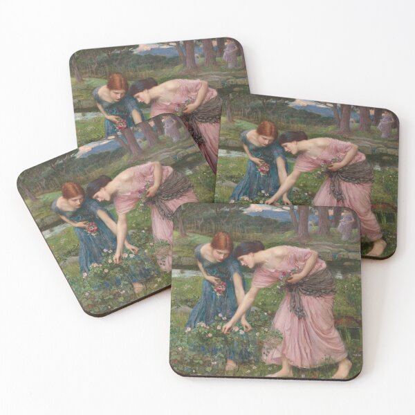 Item preview, Gather Ye Rosebuds While Ye May 1909 - John William Waterhouse designed and sold by forgottenbeauty.