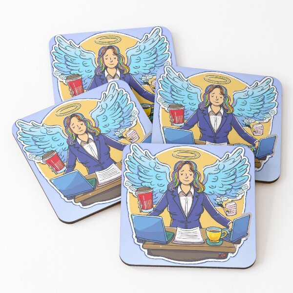 Item preview, Patron Saint of Deadlines designed and sold by The Cubicle Saint.