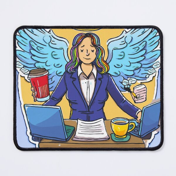 Item preview, Patron Saint of Deadlines designed and sold by The Cubicle Saint.