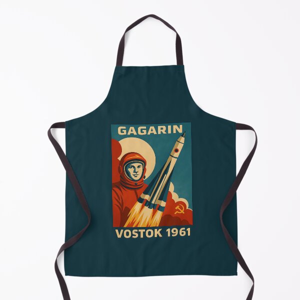 Item preview, Yuri Gagarin Vostok 1961 – Vintage Soviet Space Poster Tribute designed and sold by Psycho-Crazy.