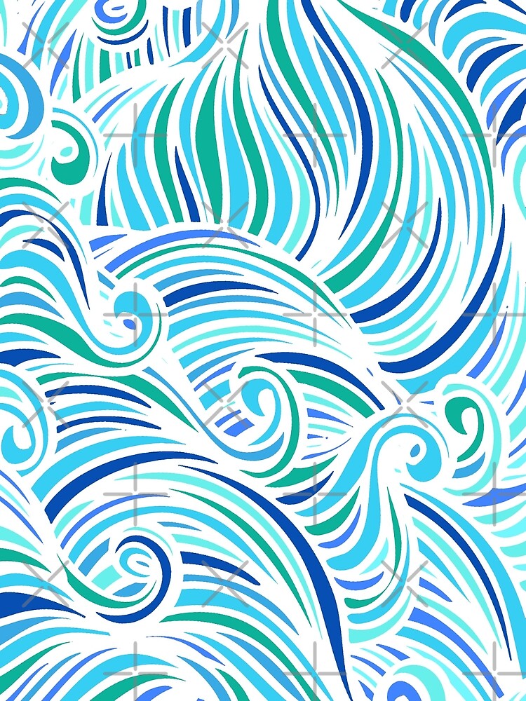 “Ocean Swirl” by CloverFi | Redbubble