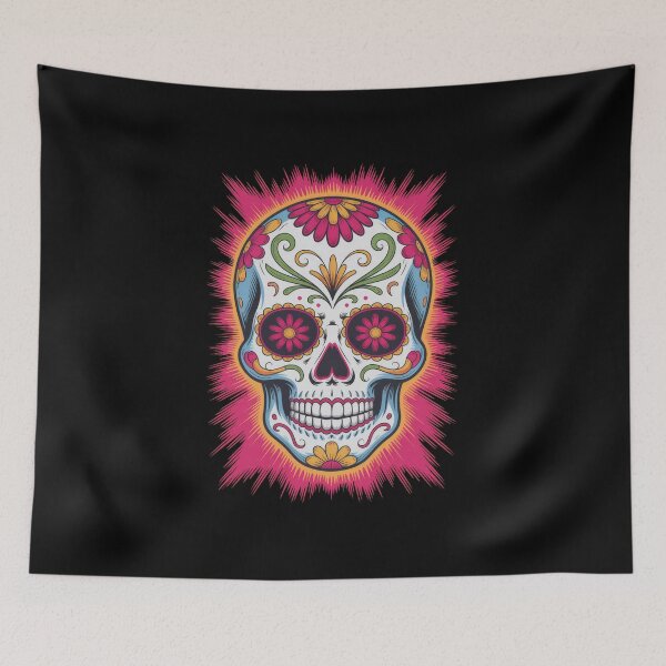 Item preview, Sunburst Calavera - Day Of The Dead designed and sold by Enea Kelo.