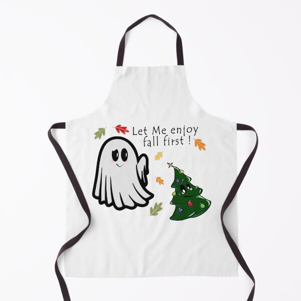 Item preview, Cute Ghost and Christmas Tree – Halloween Meets Christmas Design designed and sold by ForcePrint.