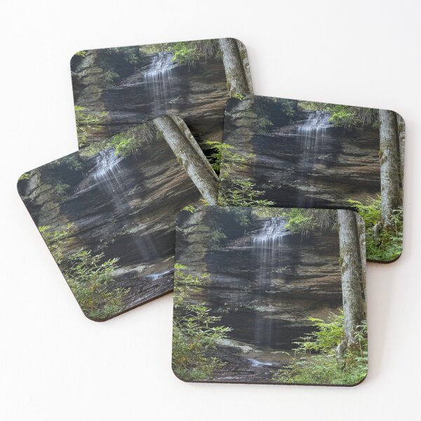 Item preview, Serene Forest Waterfall Cascade at Moore Cove Falls designed and sold by Jarrett720.