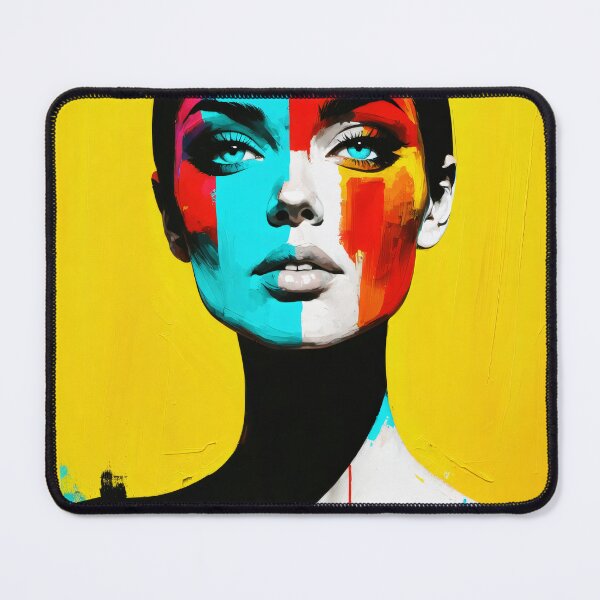 Item preview, Vibrant Pop Art Woman Portrait: Modern Abstract Design designed and sold by Stan Art Store.