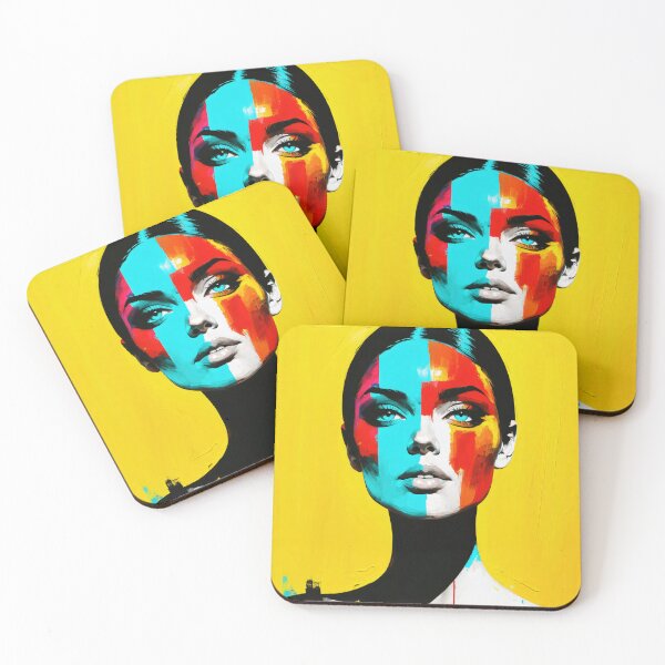 Item preview, Vibrant Pop Art Woman Portrait: Modern Abstract Design designed and sold by Stan Art Store.