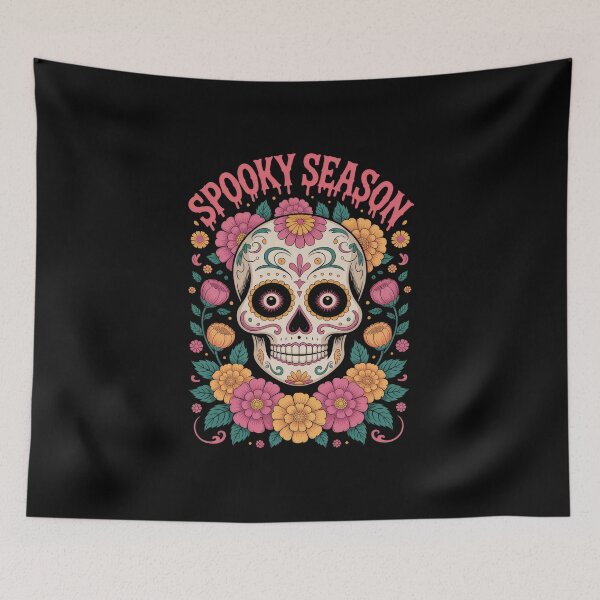 Item preview, Spooky Floral Season - Day Of The Dead designed and sold by Enea Kelo.