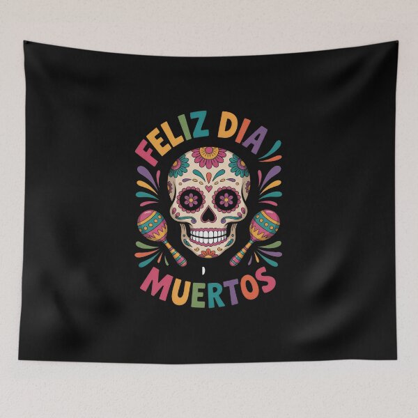 Item preview, Feliz Día, Muertos! - Day Of The Dead designed and sold by Enea Kelo.