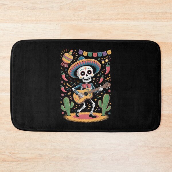 Item preview, The Mariachi Skeleton - Day Of The Dead designed and sold by Enea Kelo.